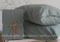 Однотонная простынь на резинке 160x200+30 с наволочками 50х70 La Modno Stonewashed French Green 1