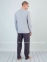 Пижама мужская реглан со штанами Sevim 9250 серый 0