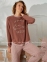 Трикотажная женская пижама свитшот с штанами Sevim 15193 2