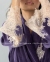 Длинный велюровый халат Suavite Мариэль фиолетовый 2