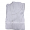 Женский белый махровый халат с капюшоном Blumarine Benessere Bianco 2