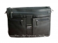 Мужская кожаная сумка-портфель через плечо Lindenmann 80110 черная 2