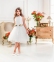 Платье-комплект+акс Les Gamins 805532 для девочек белый 0