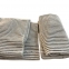 Махровое полотенце Lappartement Terry Striped 1000х180 white/dark grey 0