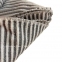 Махровое полотенце Lappartement Terry Striped 1000х180 white/dark grey 2