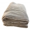 Махровое полотенце Lappartement Terry Striped 1000х180 white/dark grey 4