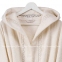 Женский махровый халат с капюшоном Pavia Vanessa кремовый 0