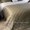Двухстороннее однотонное хлопковое покрывало Trussardi Seam line Dove Grey 270х260 1