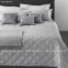 Двухстороннее однотонное хлопковое покрывало Trussardi Seam line Grey 270х260 0