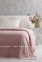 Велюровое покрывало с жаккардовым узором Pavia Simone pudra 160x220 2