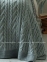 Вязаный плед-покрывало LaModno Genova Green-Gray 170х240 0