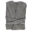 Махровый халат с капюшоном ABYSS & HABIDECOR Capuz Twill серый col.940 0