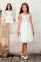 Платье-комплект+акс Les Gamins 3185 для девочек белый 0