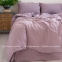 Однотонное постельное белье из вареного хлопка Limasso Natural Violet standart евро 3