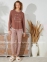Трикотажная женская пижама свитшот с штанами Sevim 15193 0