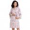 Короткий шелковый халат с кружевом Mia-Amore Селин 3713 0