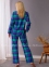 Женская теплая фланелевая пижама Key LNS 440 B21 2