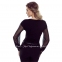 Женская черная блузка с прозрачным рукавом Eldar Fergie 0