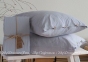 Однотонная простынь на резинке 160x200+30 с наволочками 50х70 La Modno Stonewashed Pearl Gray 1
