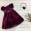 Платье Bonnie Jean Панночка пурпурная для девочек бордовый 2