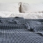 Хлопковая простынь-покрывало La Modno Pike Stonewashed Anthracite 220х240 2