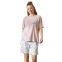 Женская хлопковая трикотажная пижама шорты с футболкой Hays 36201 3