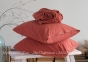 Однотонная простынь на резинке 160x200+30 с наволочками 50х70 La Modno Stonewashed Terra Cotta 0