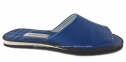 Кожаные женские открытые тапочки Pellagio 5641 синие 0