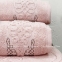 Набор махровых полотенец с полотенцем для ног Pupilla Penanope Pudra (3 пр.) 4
