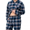 Мужская теплая фланелевая пижама на пуговицах Key МNS 431 5