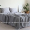 Хлопковая простынь-покрывало La Modno Pike Stonewashed Pearl Gray 220х240 2