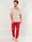 Пижама мужская футболка со штанами Gazzaz 1040510467 бордовый 2