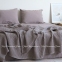 Хлопковая простынь-покрывало La Modno Pike Stonewashed Taupe Brown 220х240 1
