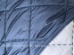 Двухстороннее однотонное хлопковое покрывало Trussardi Seam line Notte 270х260 2
