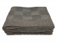 Вязаный шерстяной плед с наволочками Diamond Alegra 220х240 dark beige 0