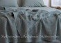 Хлопковая простынь-покрывало La Modno Pike Stonewashed French Green 220х240 0