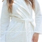 Молочный женский длинный теплый халат Shato 2338 6