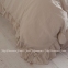 Однотонное постельное белье из вареного хлопка Limasso Natural Exclusive cream семейное 2