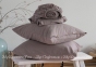 Однотонная простынь на резинке 160x200+30 с наволочками 50х70 La Modno Stonewashed Taupe Brown 0