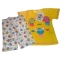 Детская трикотажная пижама шорты с футболкой RolyPoly RP1061 желтая 1