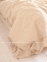 Однотонное постельное белье из вареного хлопка Limasso Exclusive sandy полуторный 3