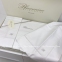 Белое однотонное постельное белье сатин люкс Blumarine Blu Notte White-BI евро-макси 0
