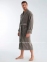 Теплый мужской халат Nusa Ns 1400 taupe 0
