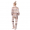 Теплая женская фланелевая пижама на пуговицах Key LNS 448 B23 1