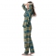 Теплая женская фланелевая пижама на пуговицах Key LNS 407 B23 2