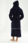 Мужской теплый халат с капюшоном Nusa Ns 7230 lacivert 2