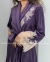 Длинный велюровый халат Suavite Мариэль фиолетовый 0