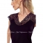 Женская черная блузка с коротким рукавом Eldar Axel 0