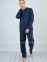 Пижама мужская реглан со штанами Sevim 9252 темно-серый 0