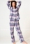 Женская теплая фланелевая пижама Key LNS 445 B22 0